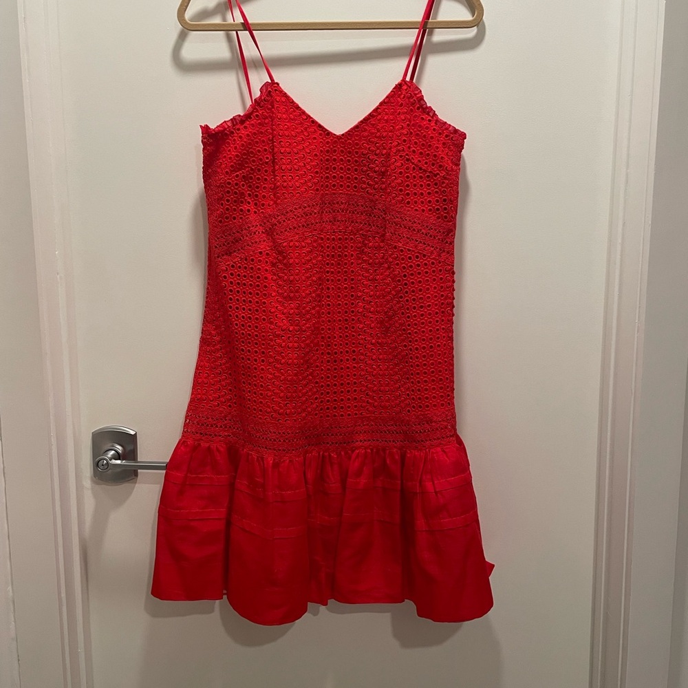 J. Crew eyelet mini dress